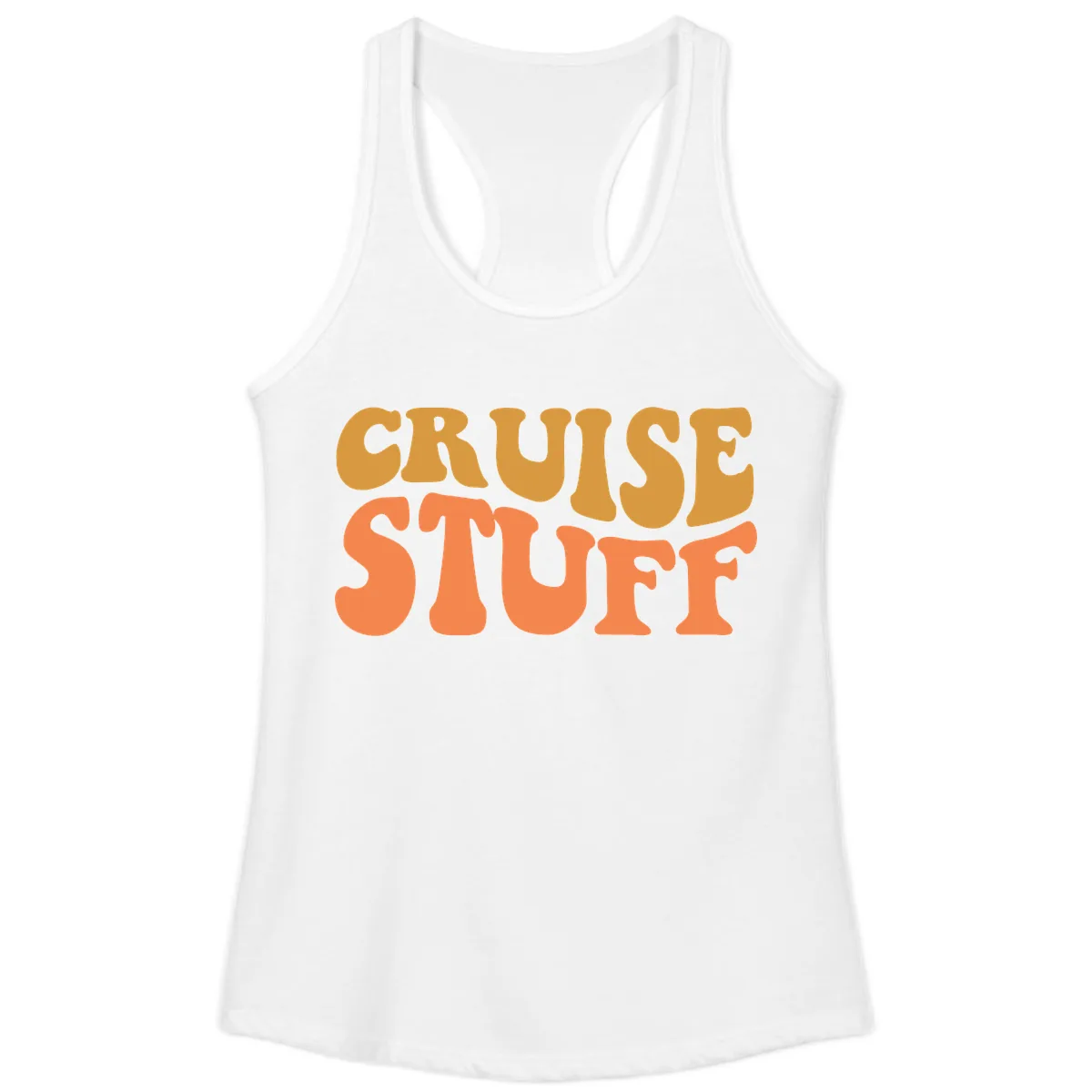 Cruise Stuff Ladies Tank in White