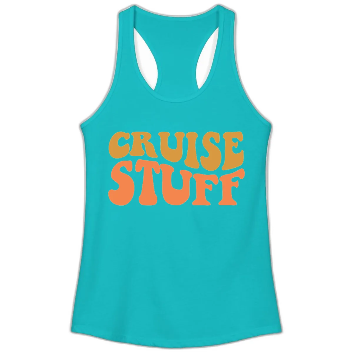 Cruise Stuff Ladies Tank in Tahiti Blue