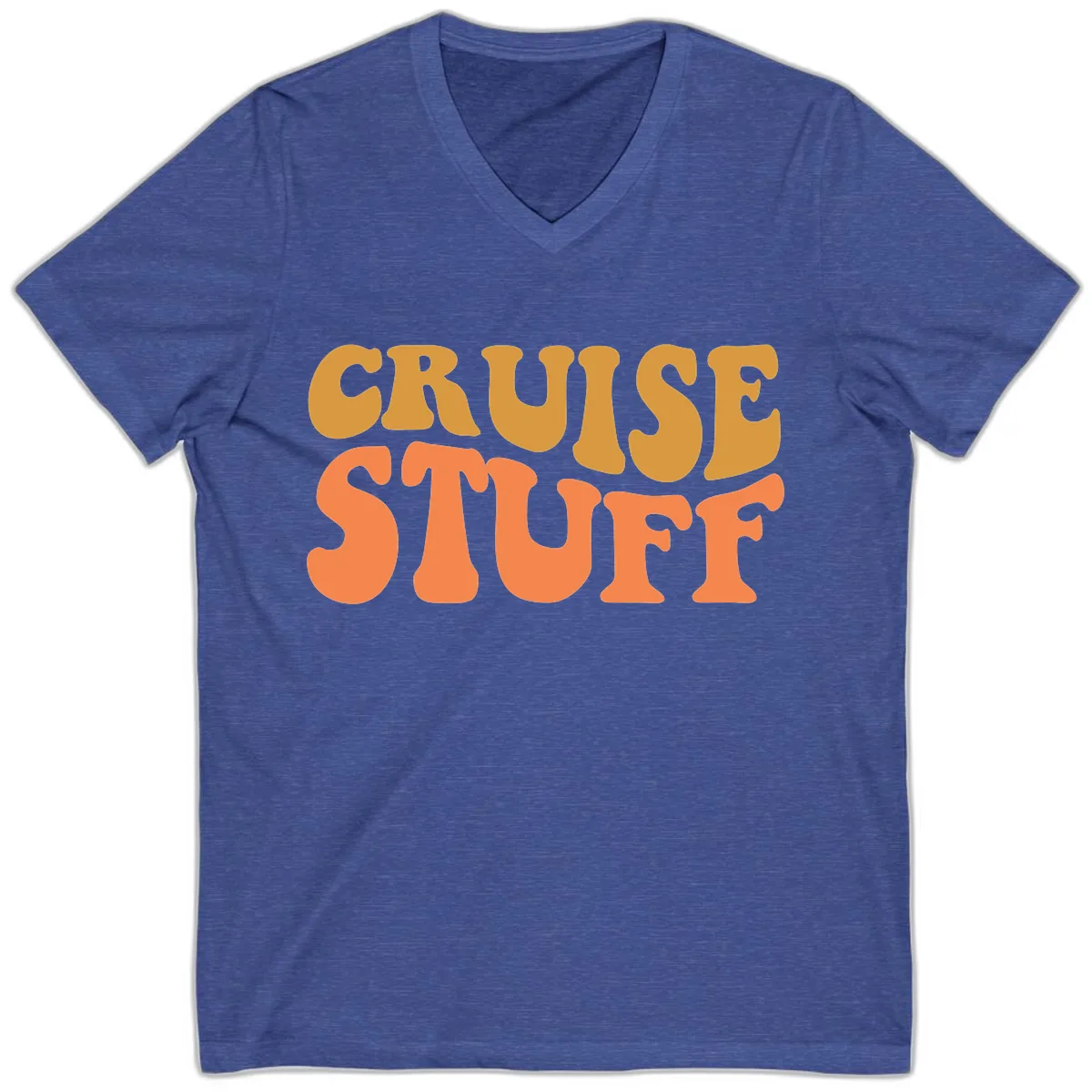 Cruise Stuff V-Neck in Heather True Royal