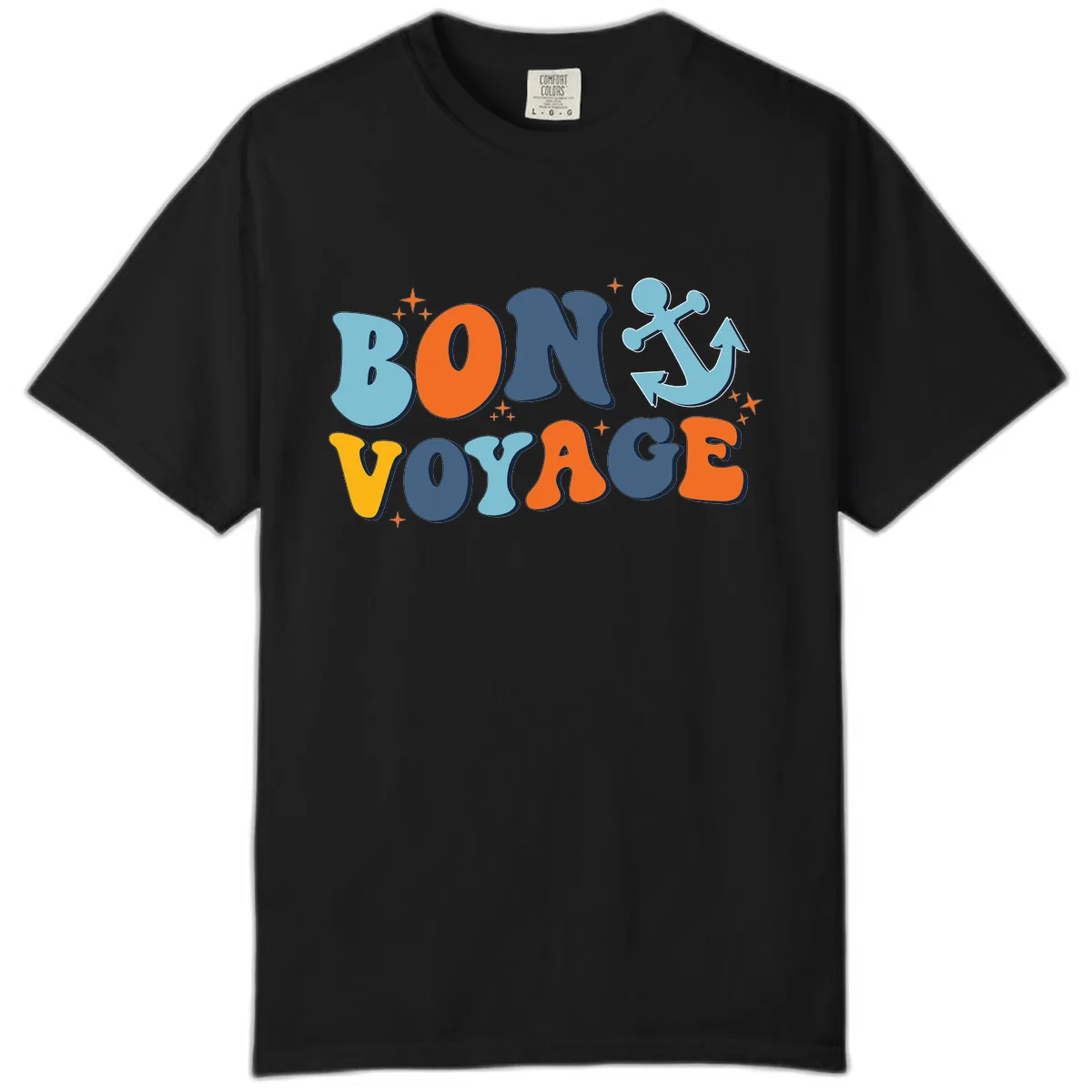 Bon Voyage Anchor Comfort Color in Black