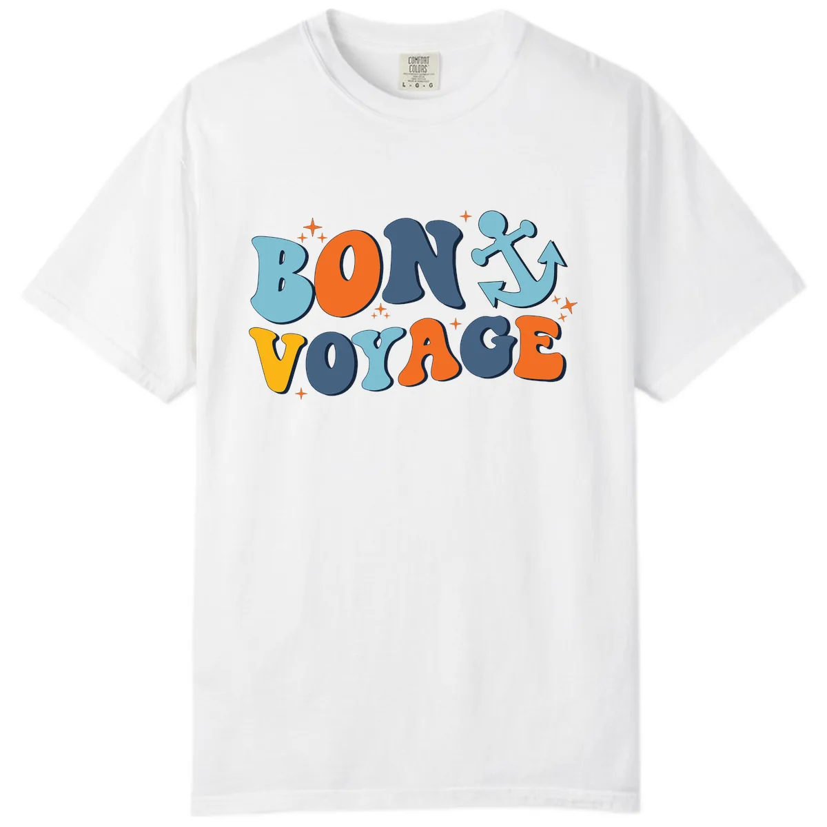 Bon Voyage Anchor Comfort Color in White