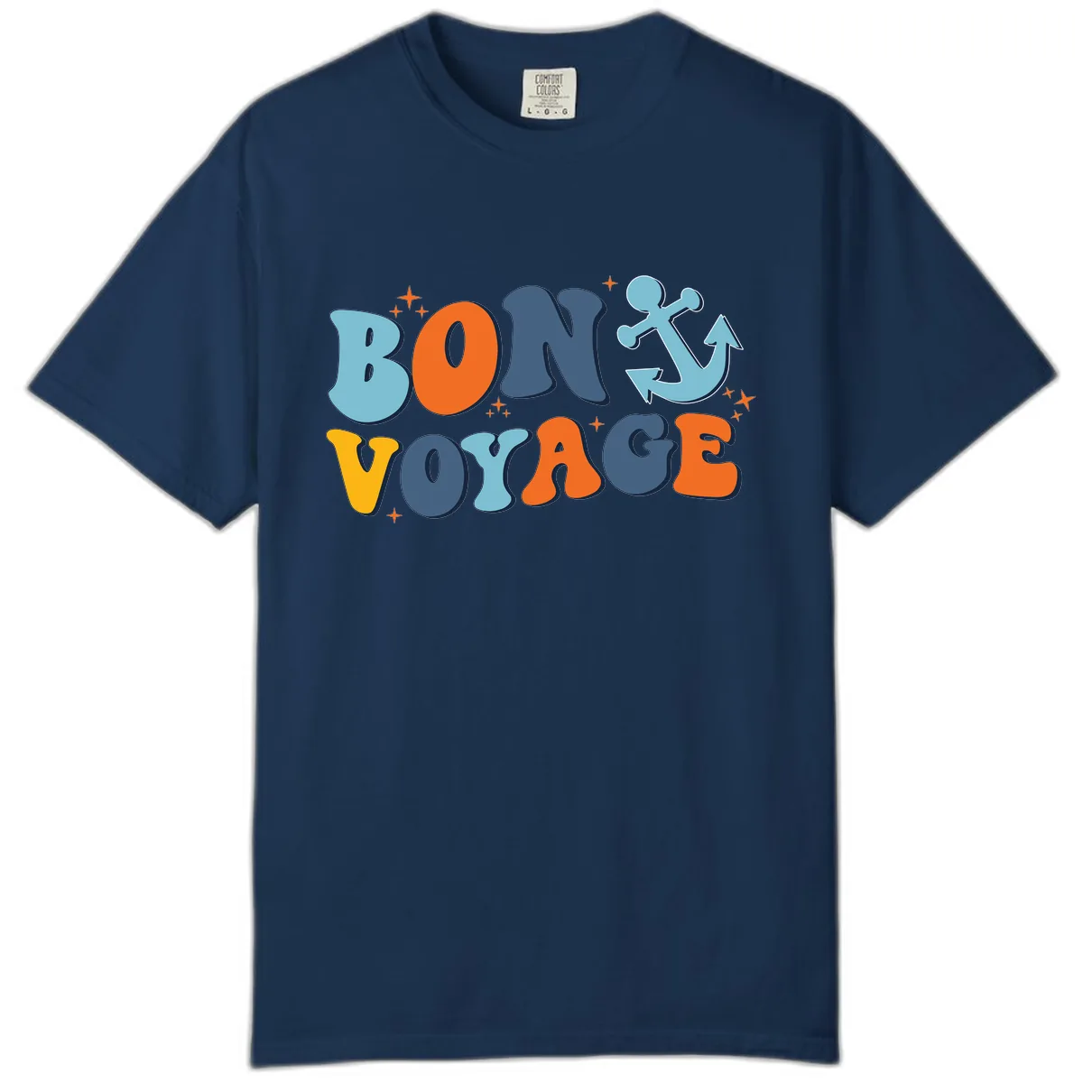 Bon Voyage Anchor Comfort Color in Navy