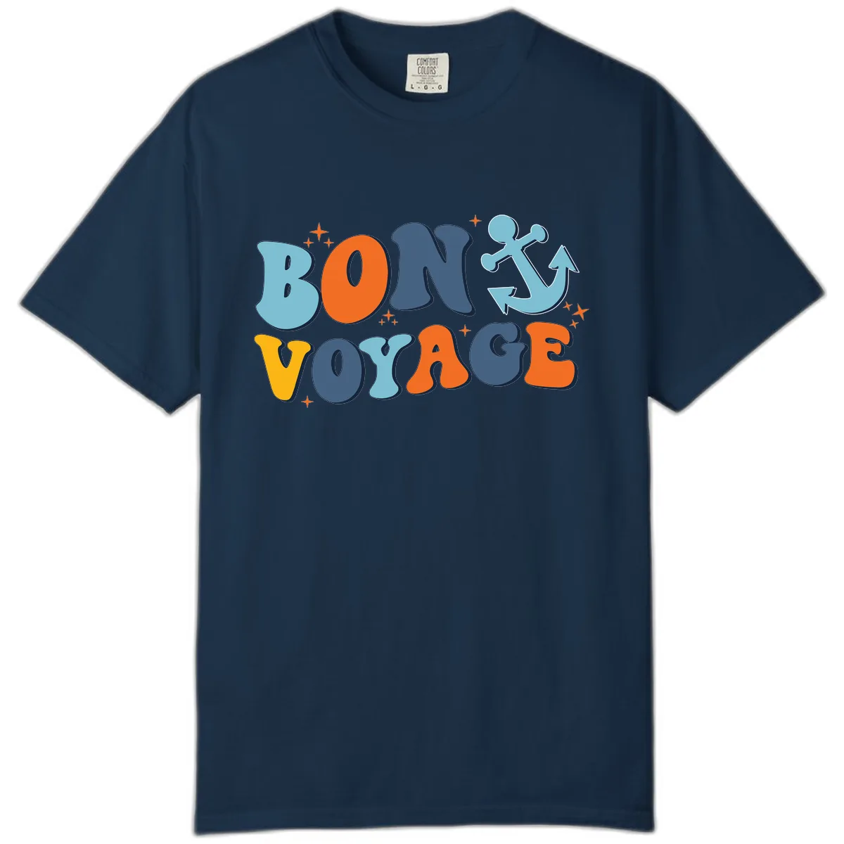 Bon Voyage Anchor Comfort Color in True Navy