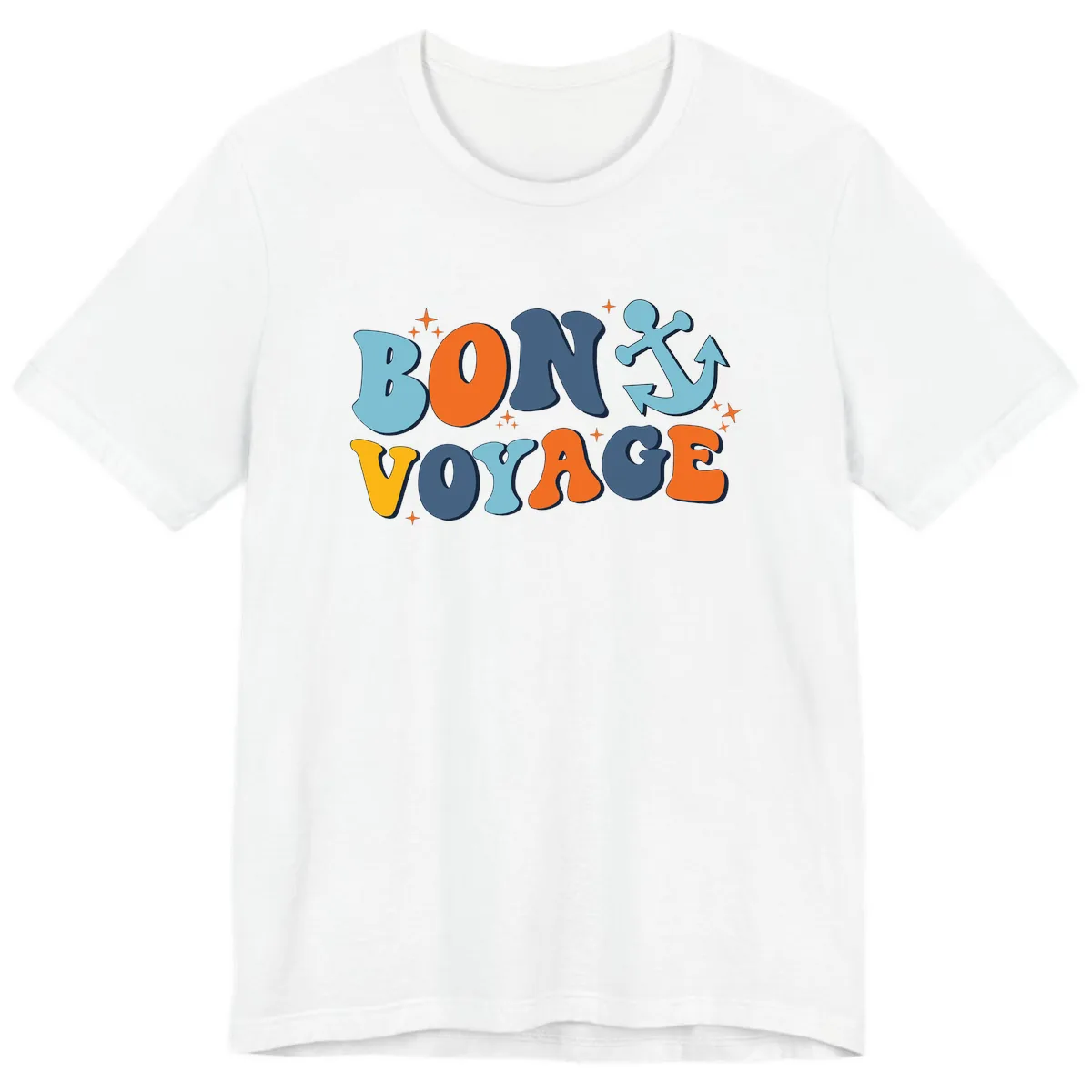 Bon Voyage Anchor Premium T-Shirt in White