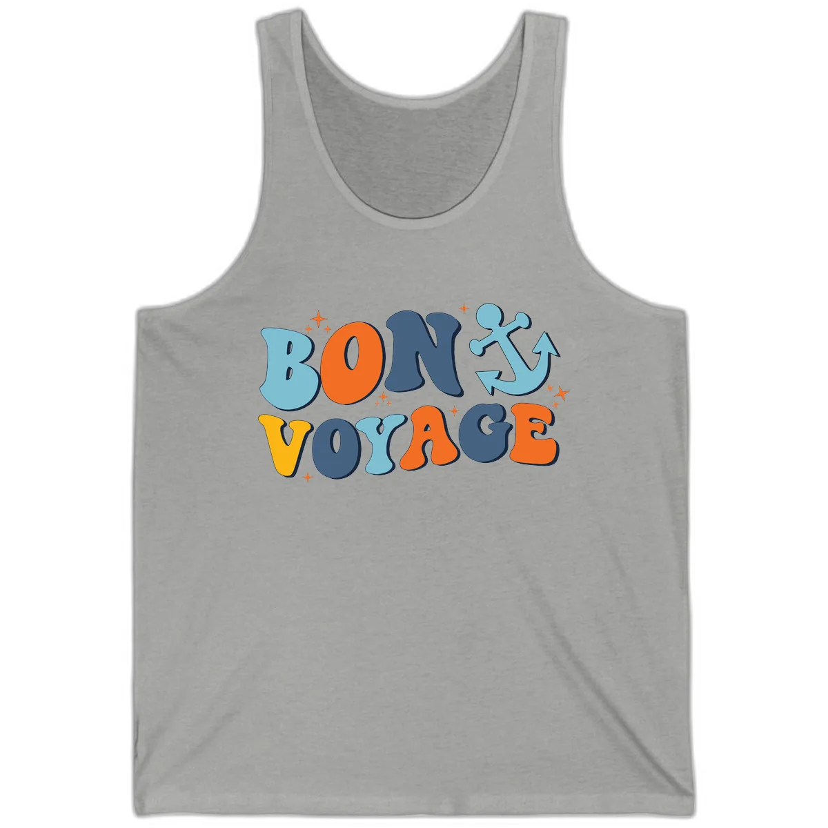 Bon Voyage Anchor Tank in Athletic Heather