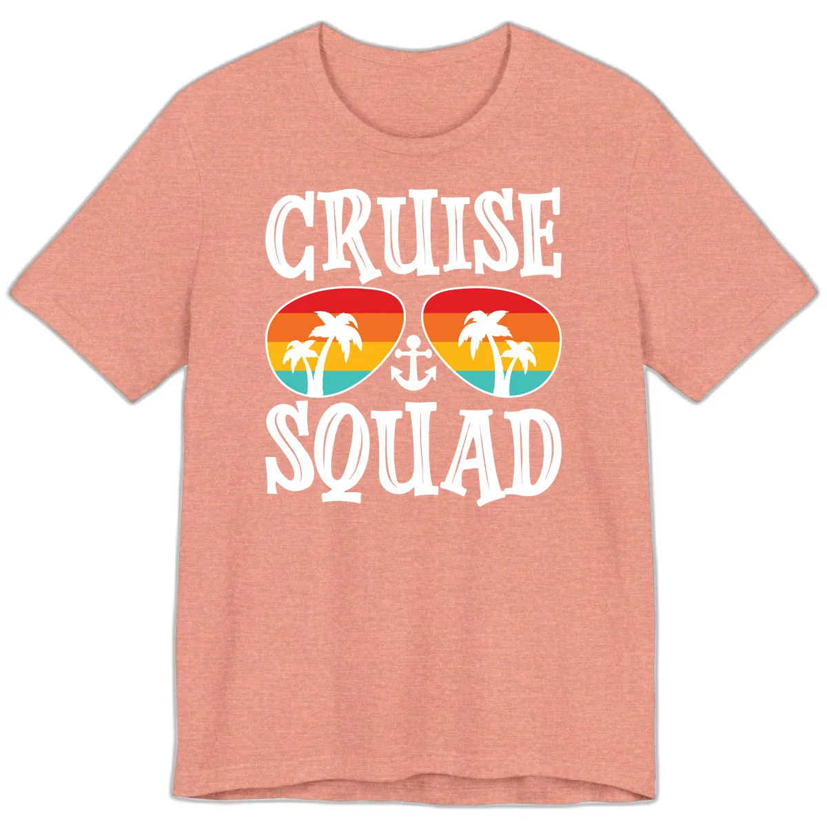 Cruise Squad Sunglasses Premium T-Shirt in Heather Sunset