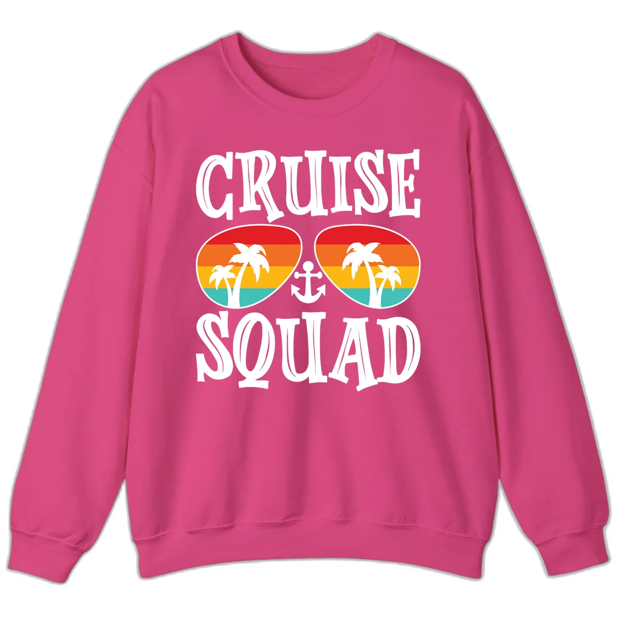 Cruise Squad Sunglasses Sweatshirt in Heliconia