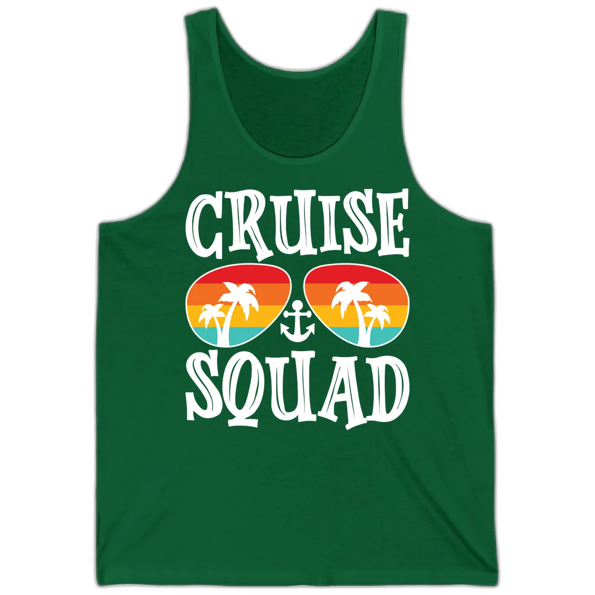 Cruise Squad Sunglasses Tank in Kelly