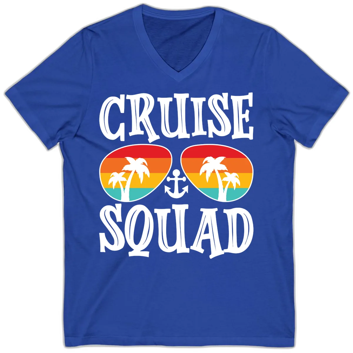 Cruise Squad Sunglasses V-Neck in True Royal
