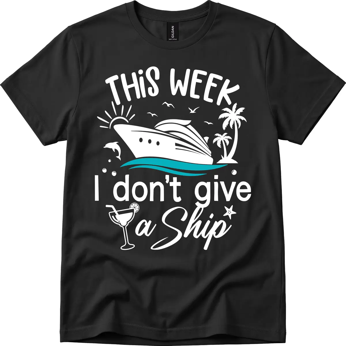 This Week I Don't Give A Ship T-Shirt in Black