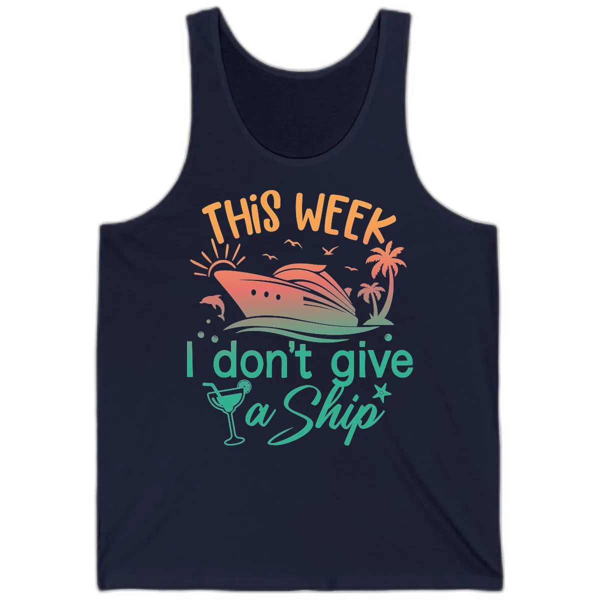 This Week I Don't Give A Ship Tank in Navy
