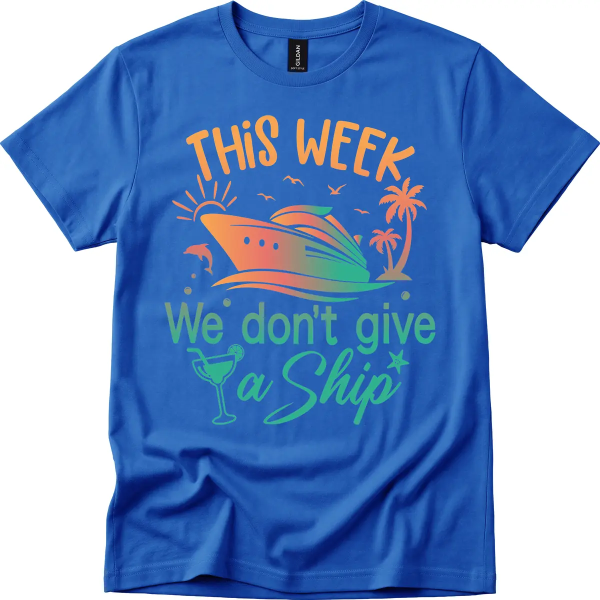 This Week We Don't Give A Ship T-Shirt in Royal