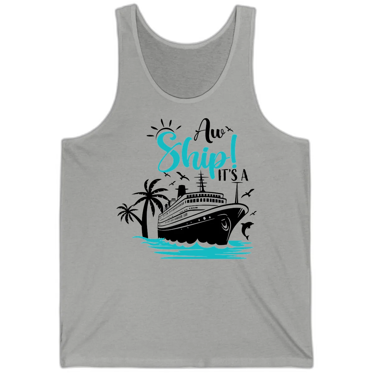 Aw Ship It's A Cruise Tank in Athletic Heather