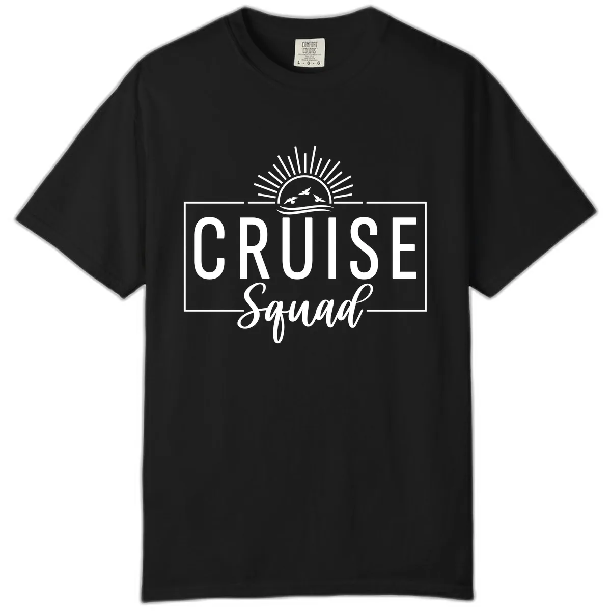 Cruise Squad Sunrise Comfort Color in Black