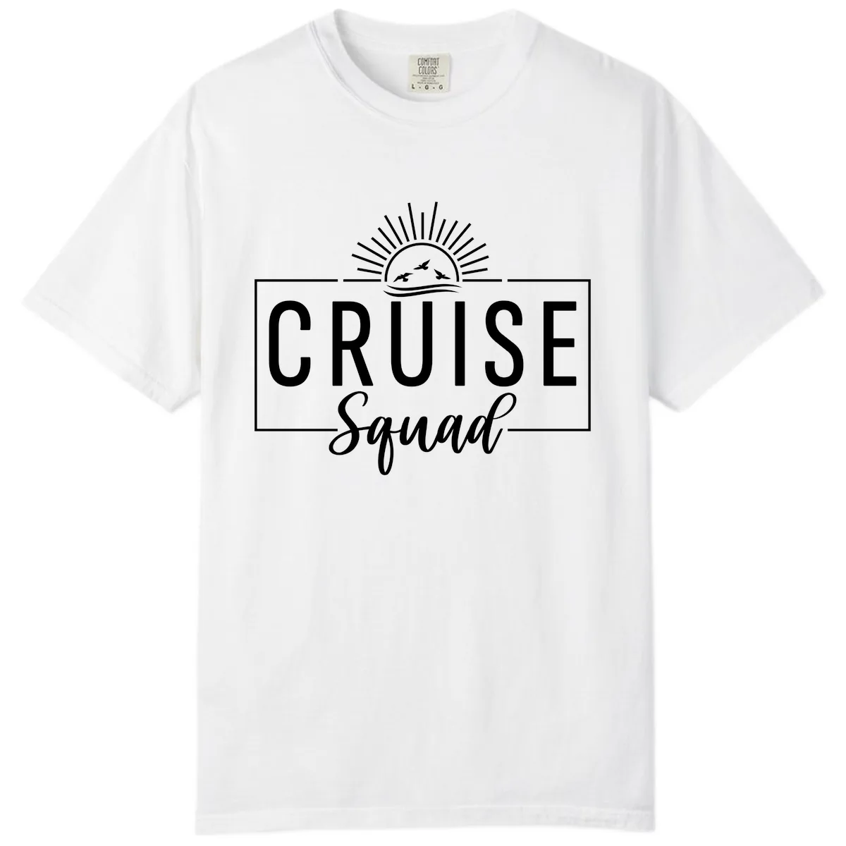 Cruise Squad Sunrise Comfort Color in White