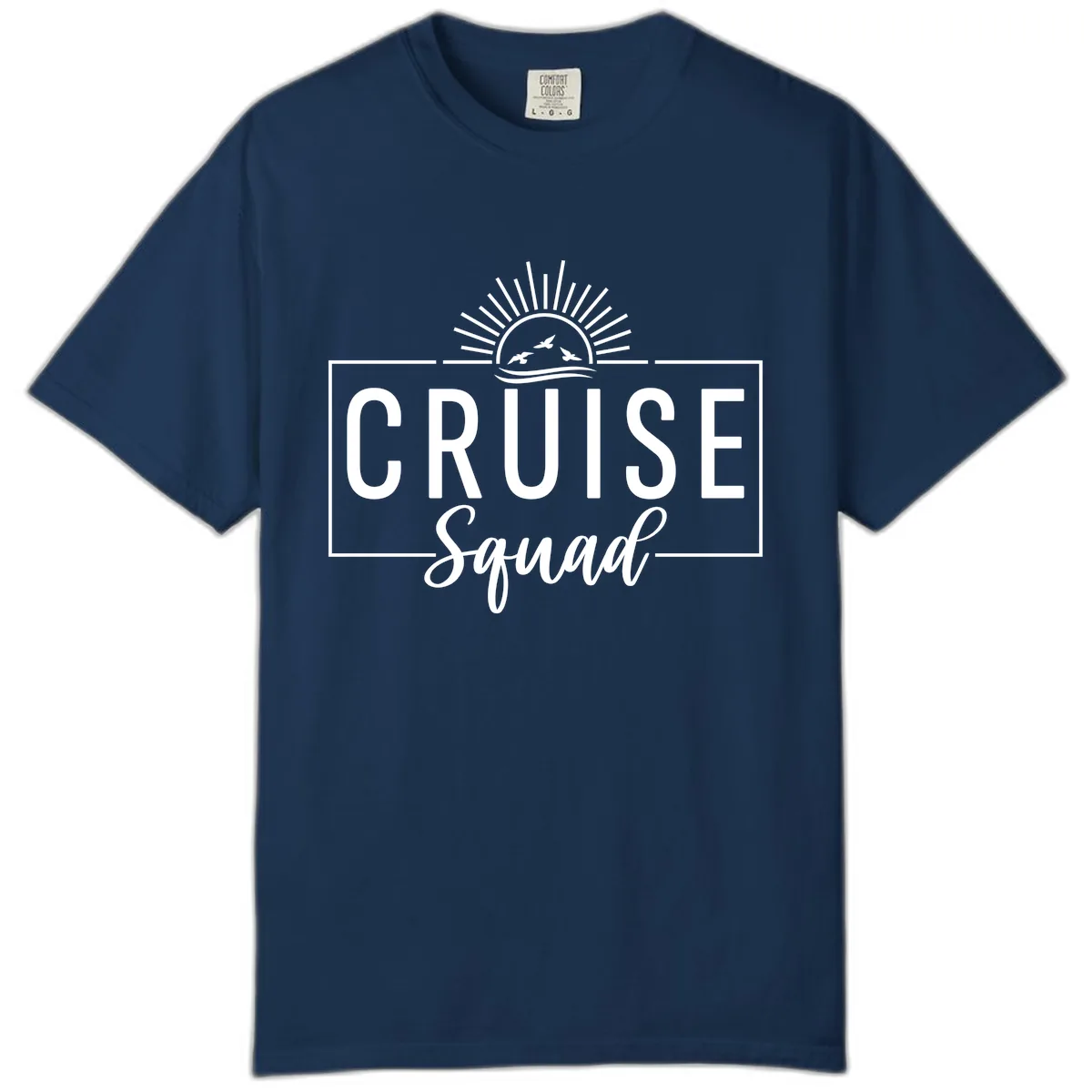 Cruise Squad Sunrise Comfort Color in Navy