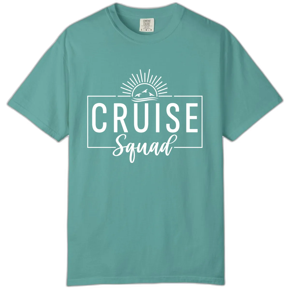 Cruise Squad Sunrise Comfort Color in Seafoam