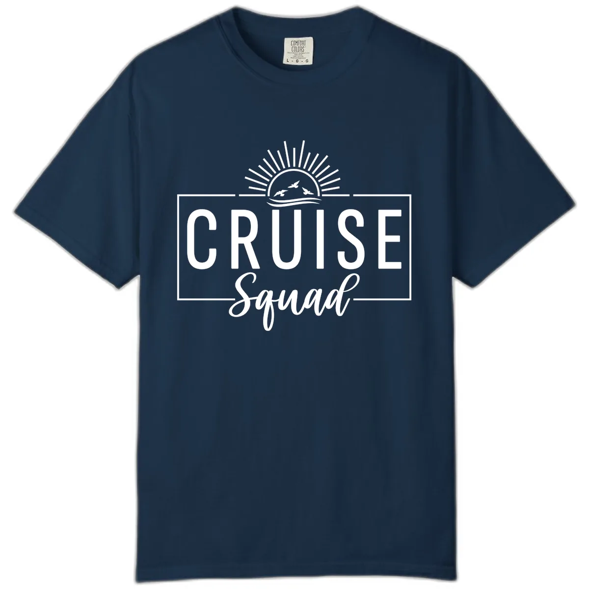 Cruise Squad Sunrise Comfort Color in True Navy