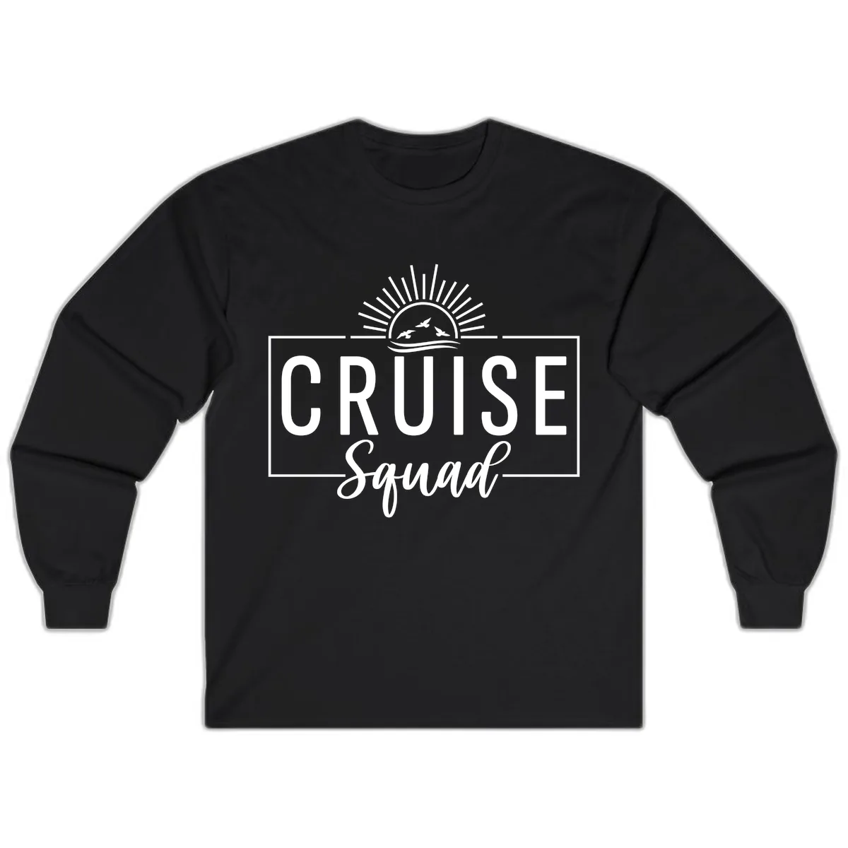 Cruise Squad Sunrise Long Sleeve in Black