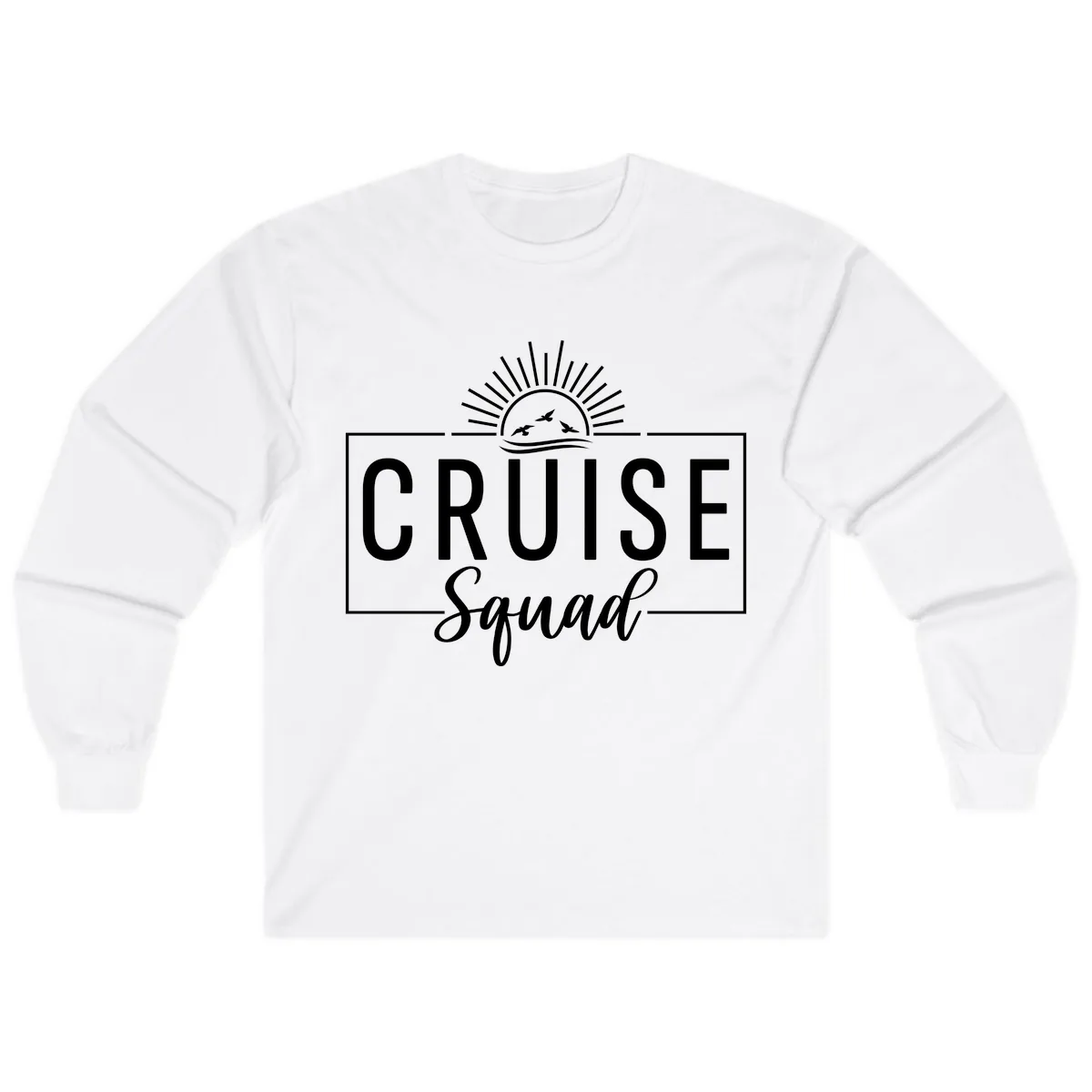 Cruise Squad Sunrise Long Sleeve in White