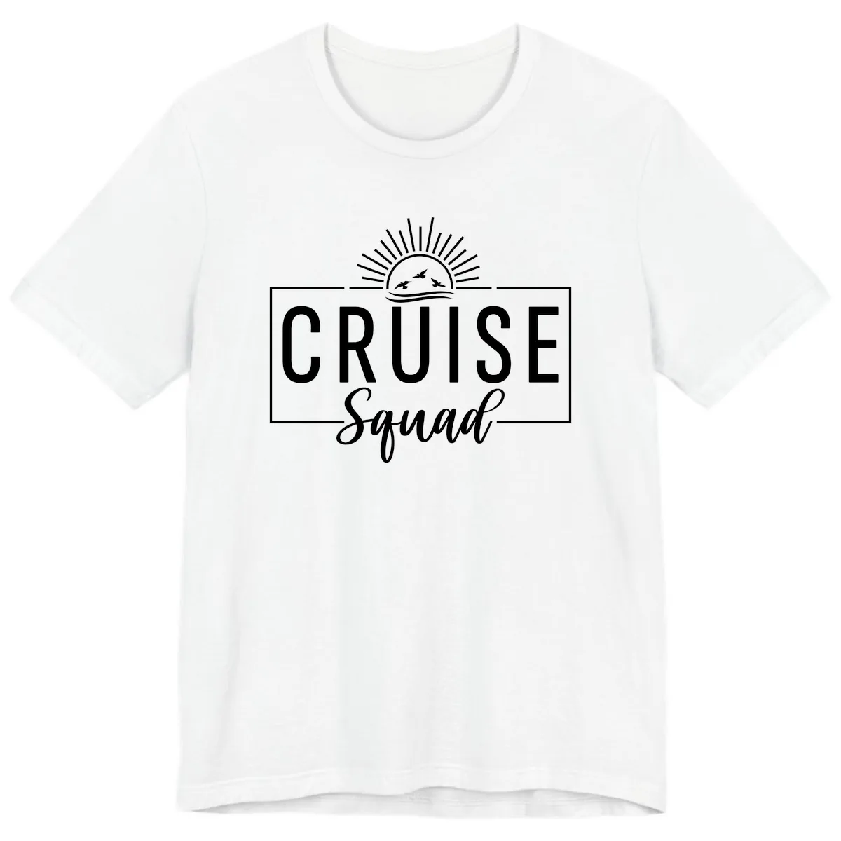Cruise Squad Sunrise Premium T-Shirt in White