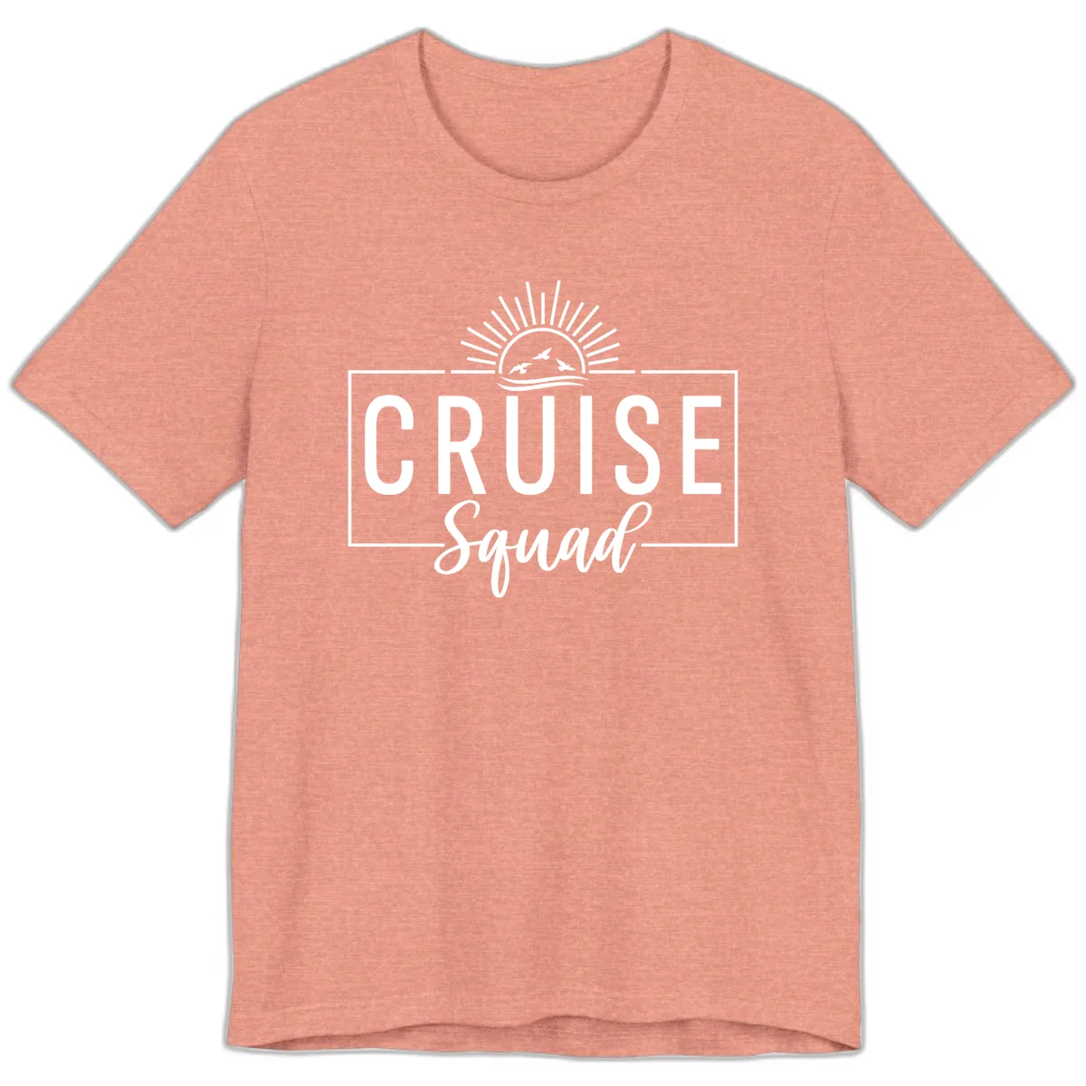 Cruise Squad Sunrise Premium T-Shirt in Heather Sunset
