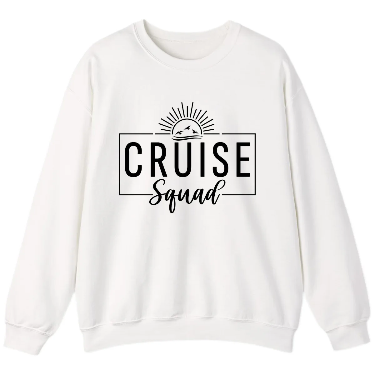 Cruise Squad Sunrise Sweatshirt in White