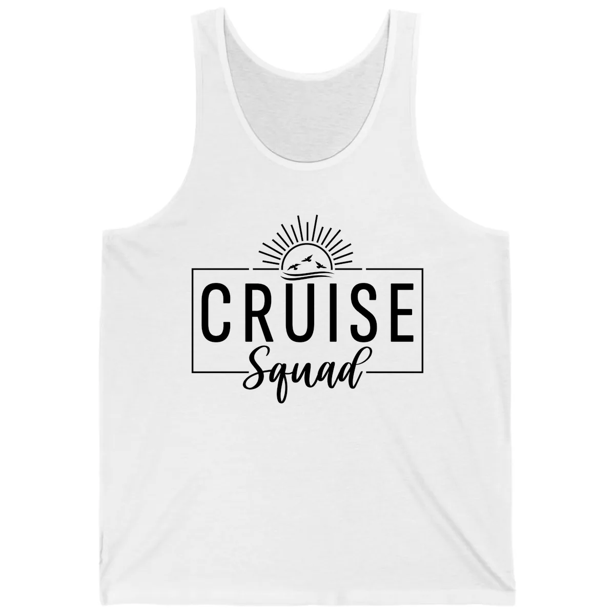 Cruise Squad Sunrise Tank in White