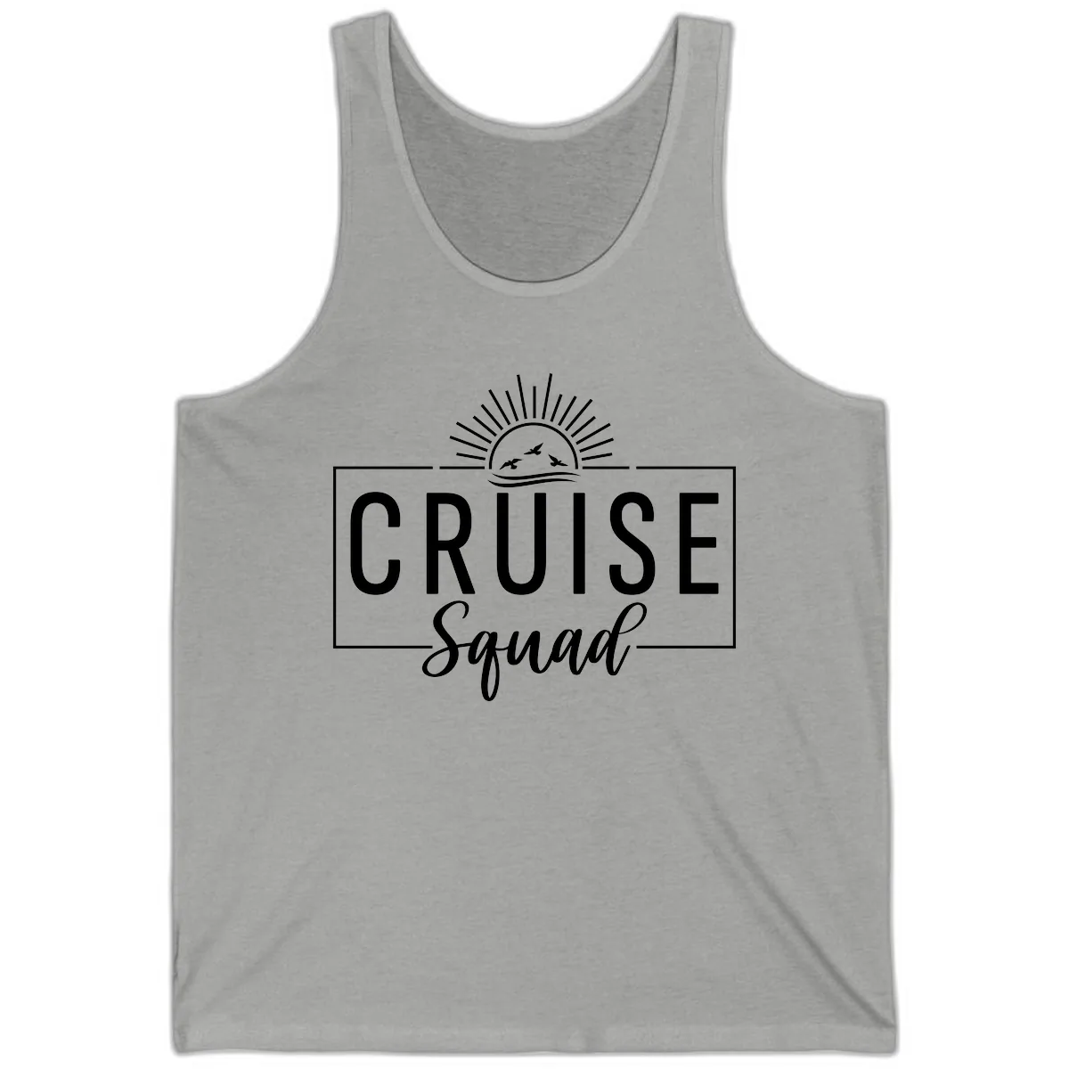 Cruise Squad Sunrise Tank in Athletic Heather