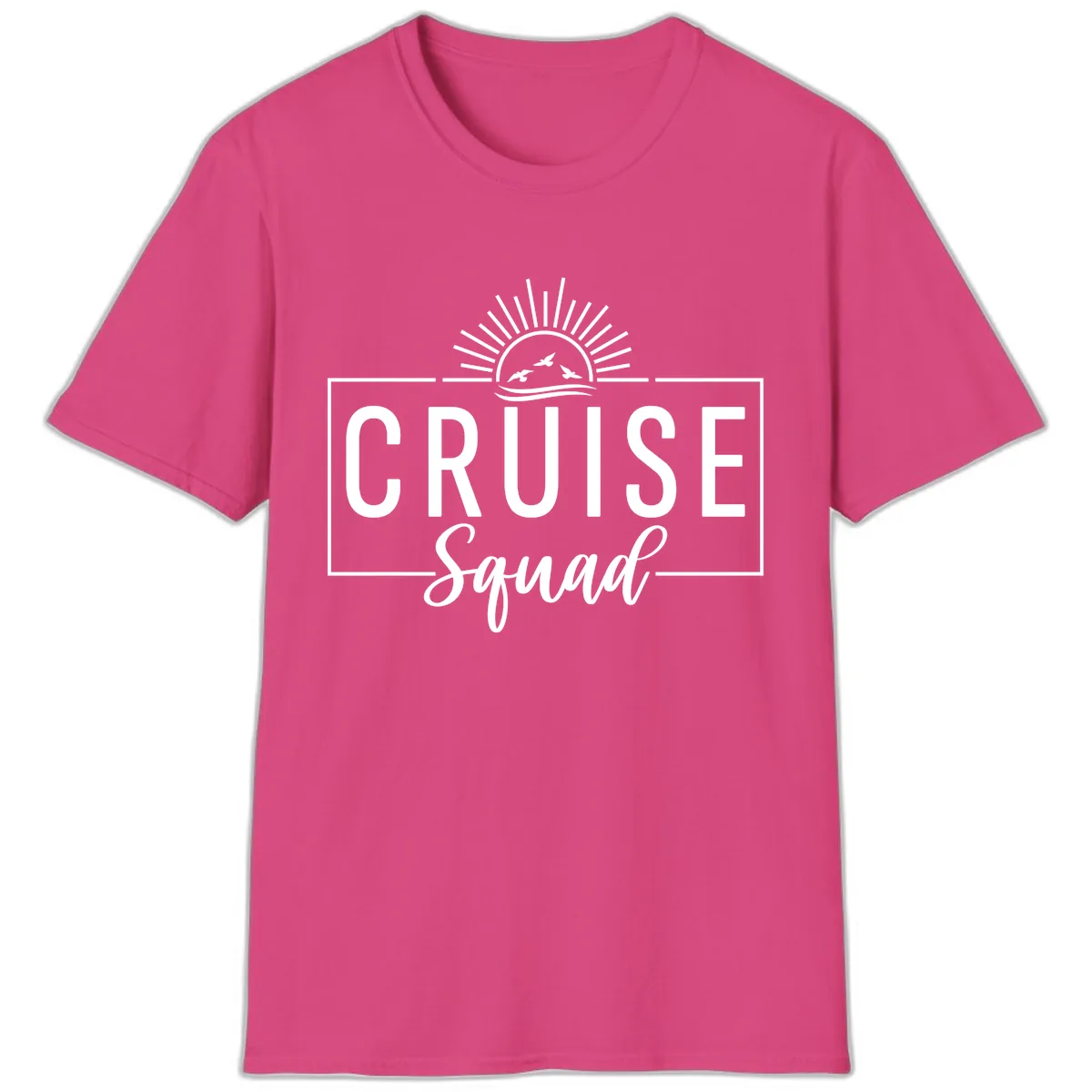 Cruise Squad Sunrise T-Shirt in Heliconia