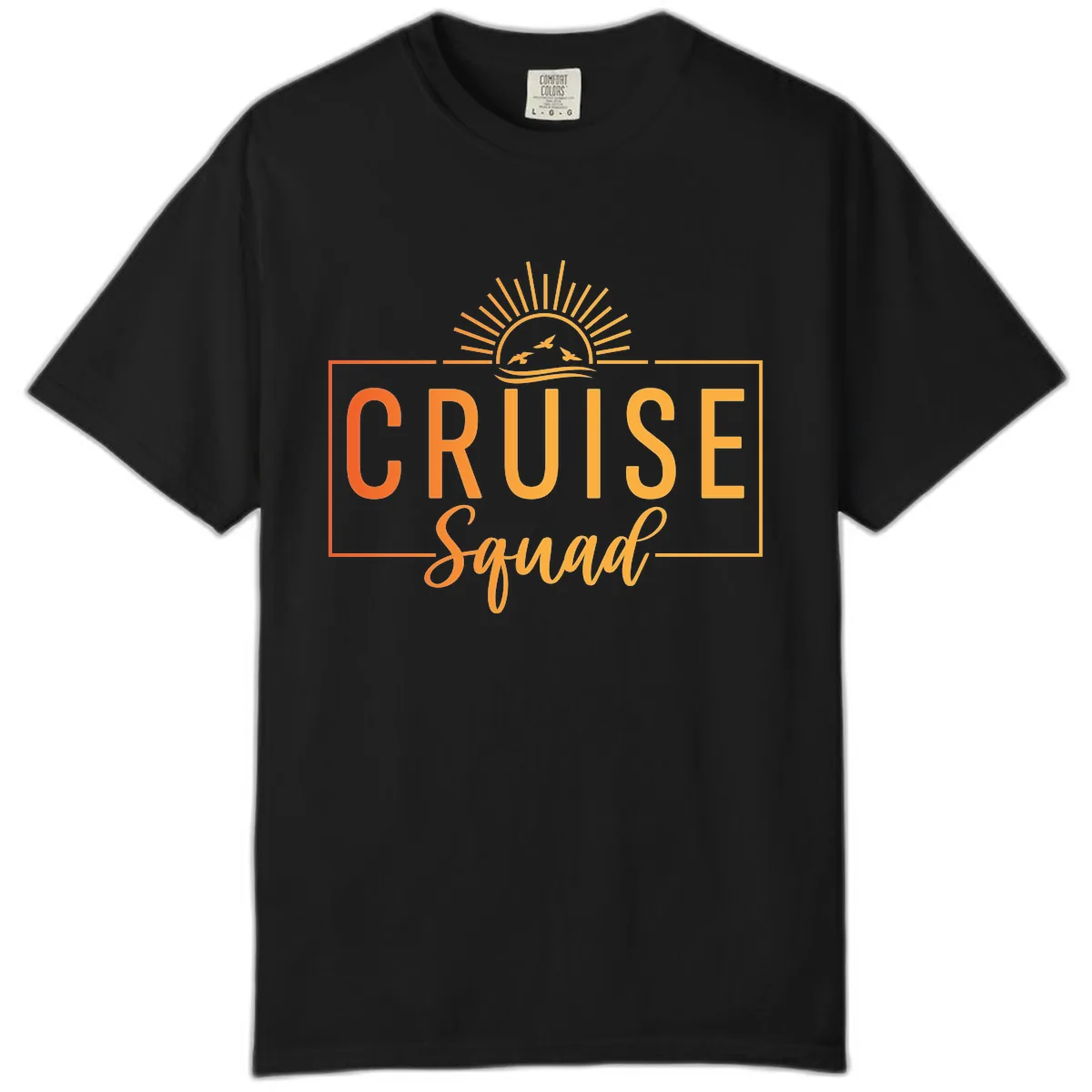 Cruise Squad Sunrise Comfort Color in Black