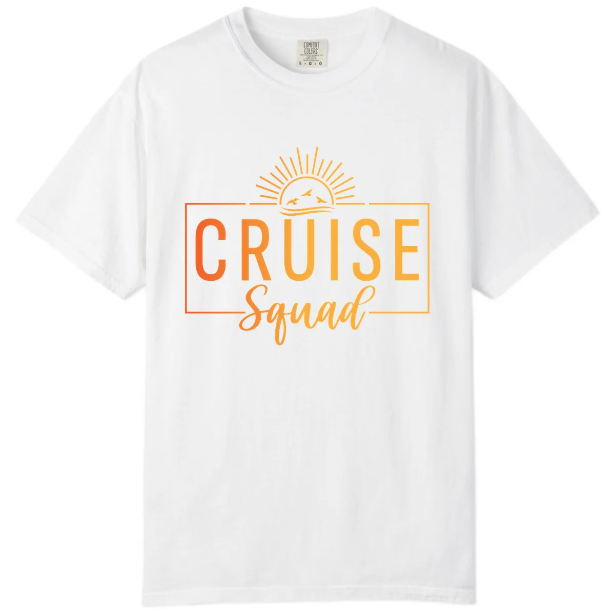 Cruise Squad Sunrise Comfort Color in White