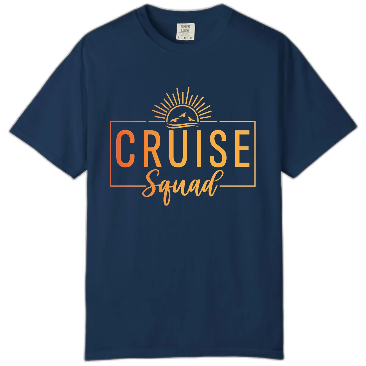 Cruise Squad Sunrise Comfort Color in Navy