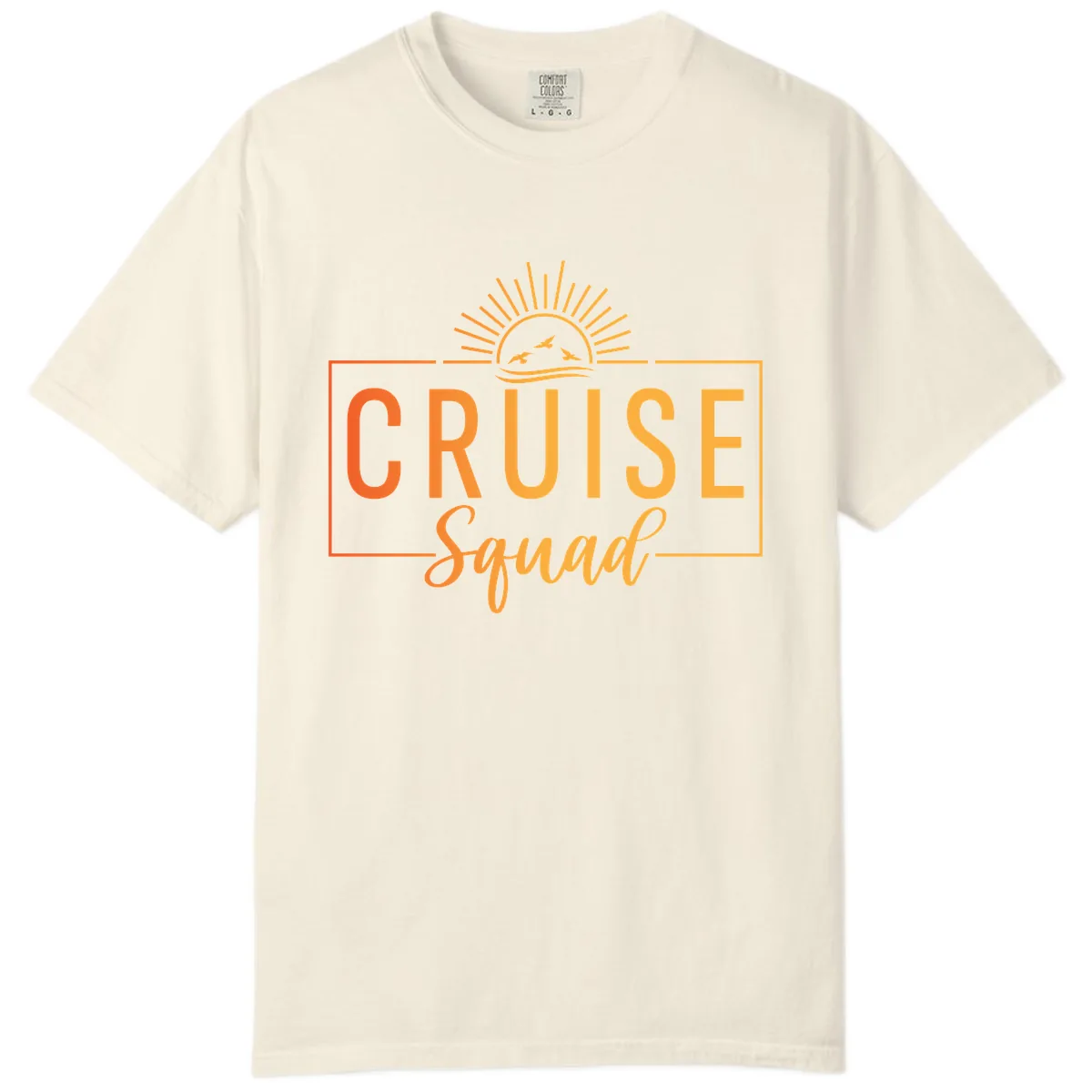 Cruise Squad Sunrise Comfort Color in Ivory