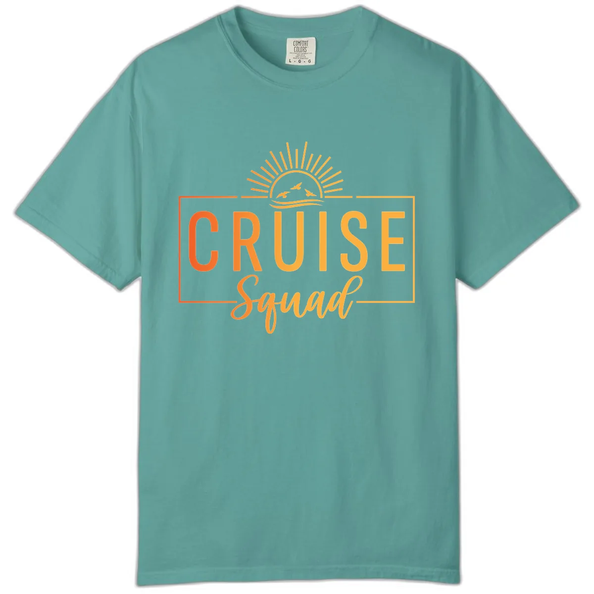 Cruise Squad Sunrise Comfort Color in Seafoam