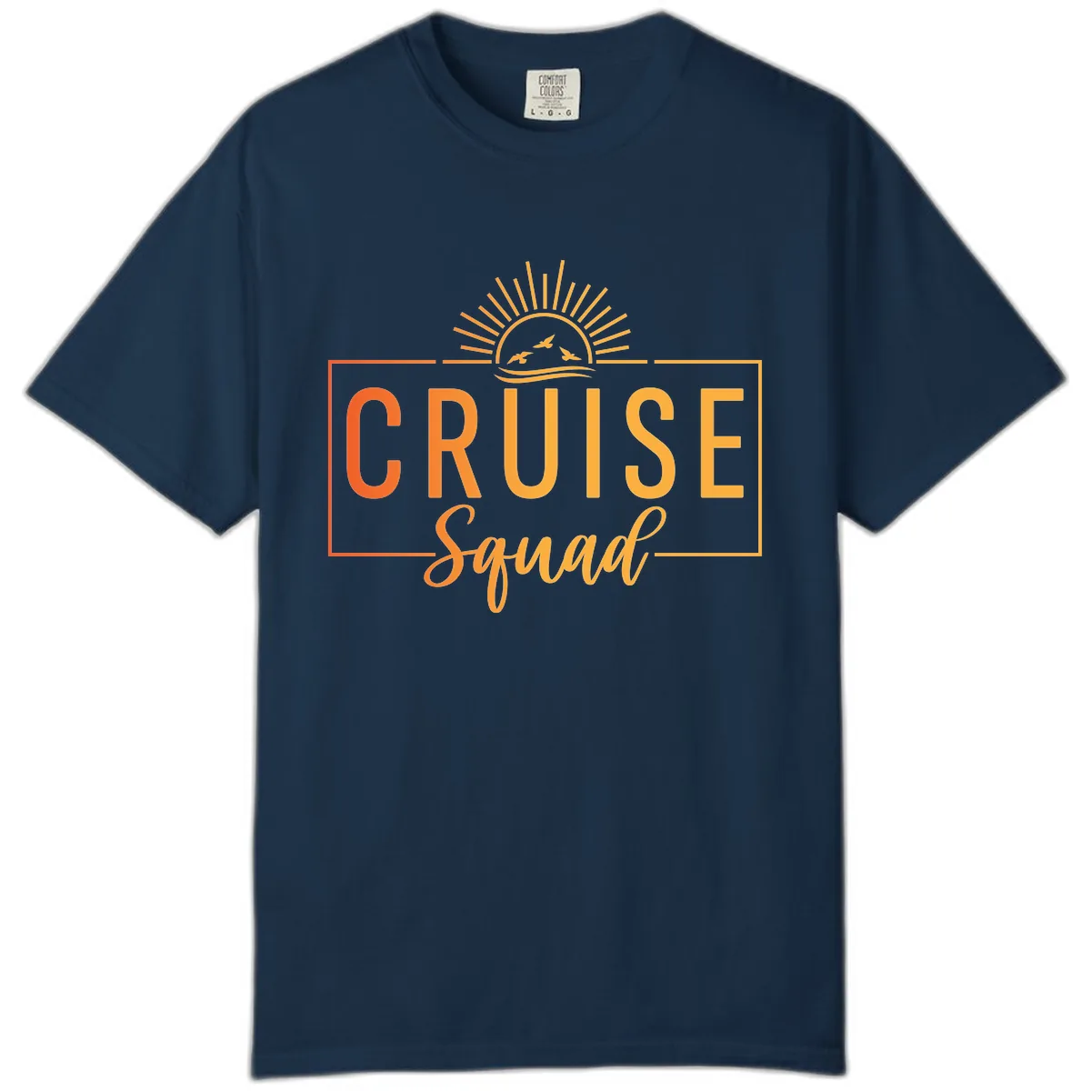 Cruise Squad Sunrise Comfort Color in True Navy