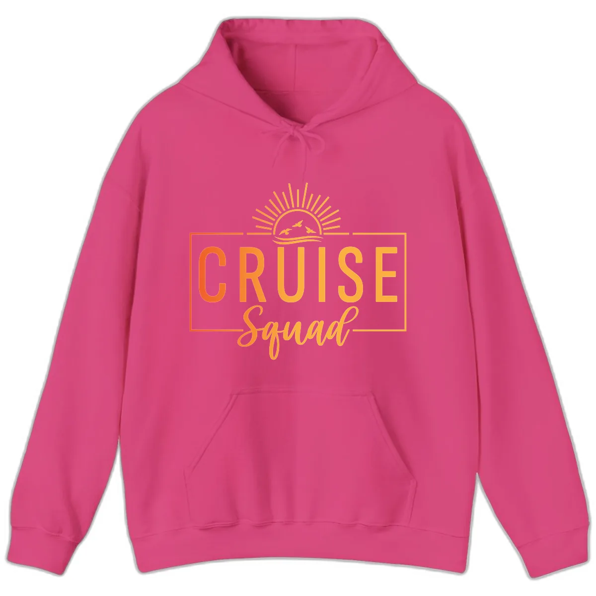 Cruise Squad Sunrise Hoodie in Heliconia