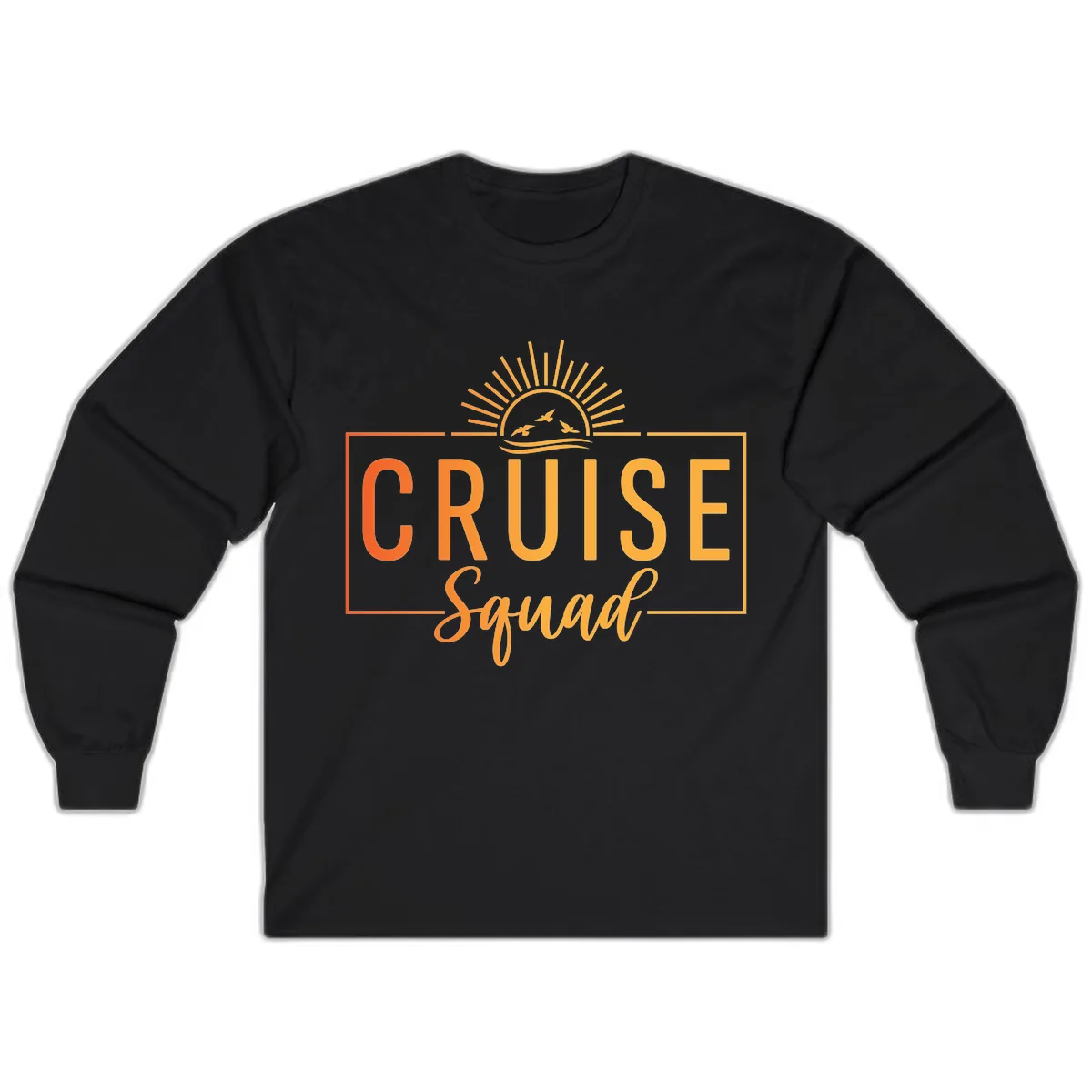 Cruise Squad Sunrise Long Sleeve in Black