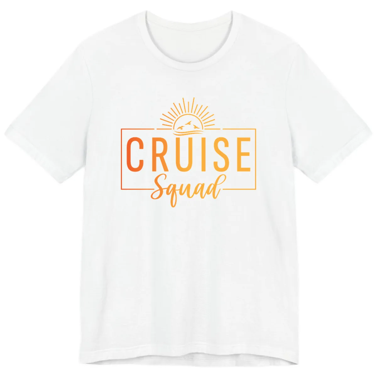 Cruise Squad Sunrise Premium T-Shirt in White