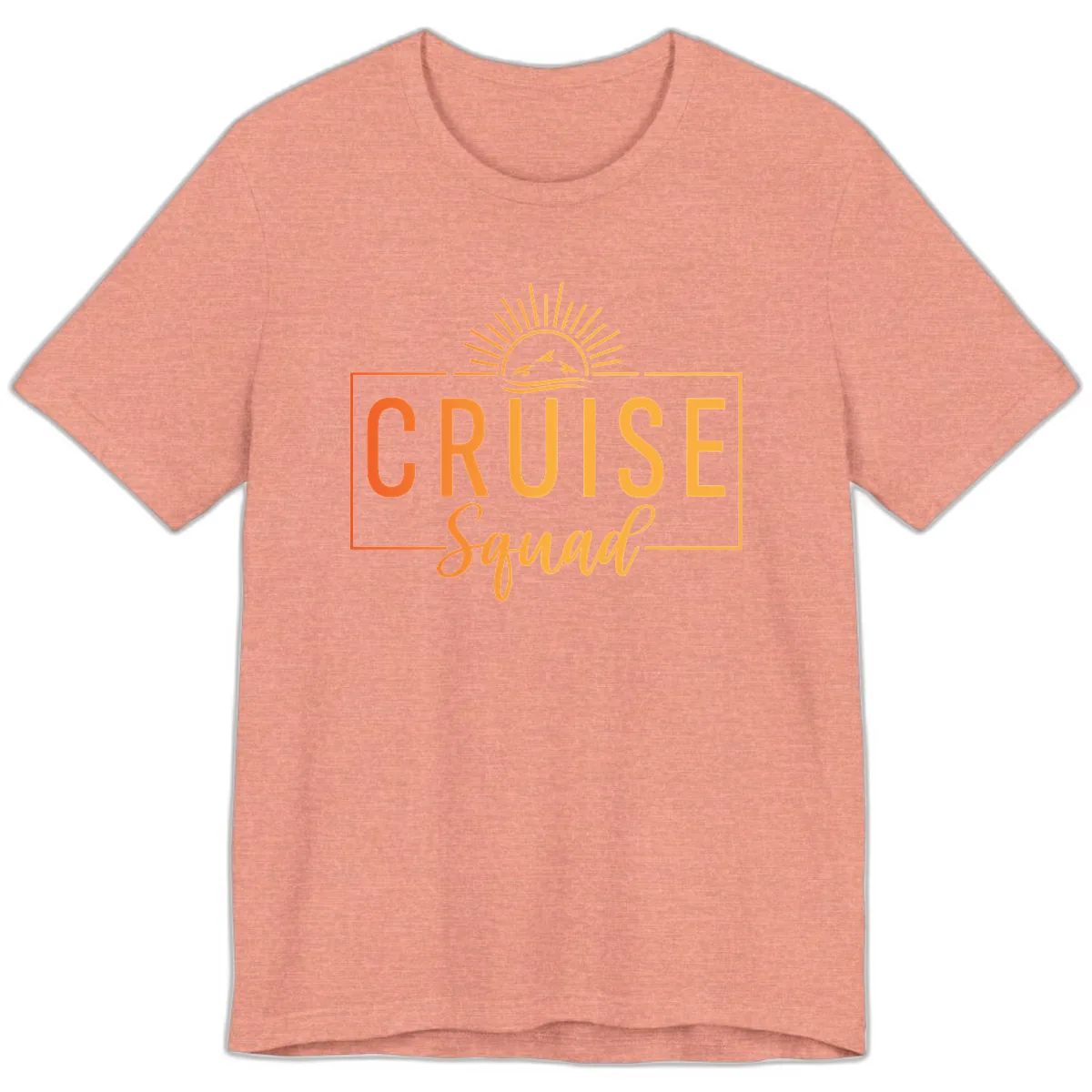 Cruise Squad Sunrise Premium T-Shirt in Heather Sunset