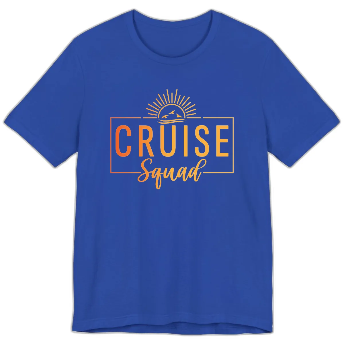 Cruise Squad Sunrise Premium T-Shirt in True Royal