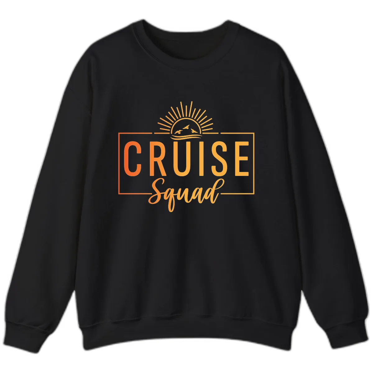Cruise Squad Sunrise Sweatshirt in Black