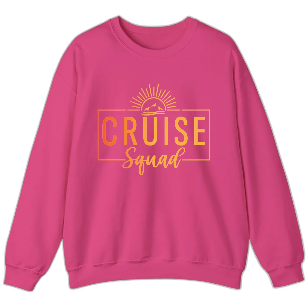 Cruise Squad Sunrise Sweatshirt in Heliconia