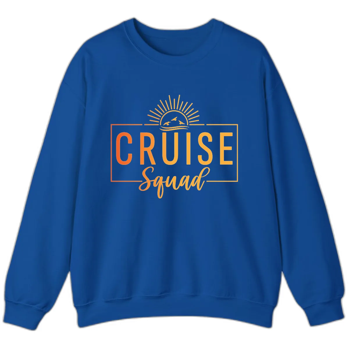 Cruise Squad Sunrise Sweatshirt in Royal