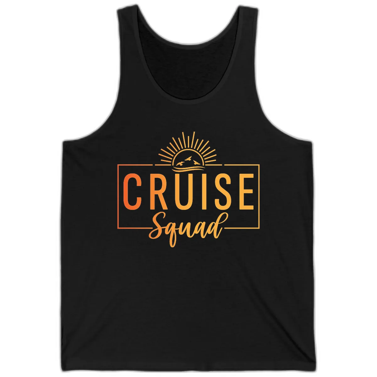 Cruise Squad Sunrise Tank in Black