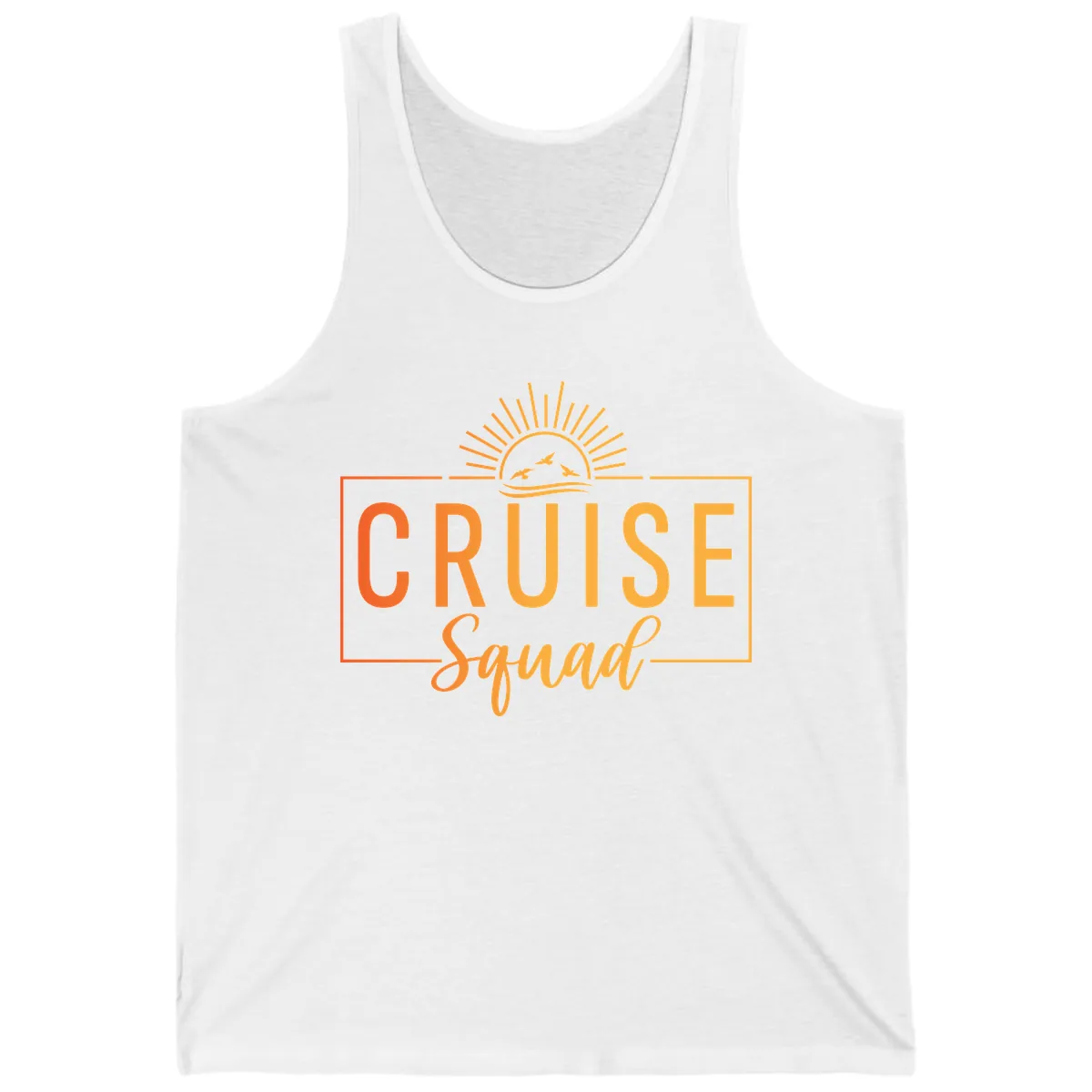 Cruise Squad Sunrise Tank in White
