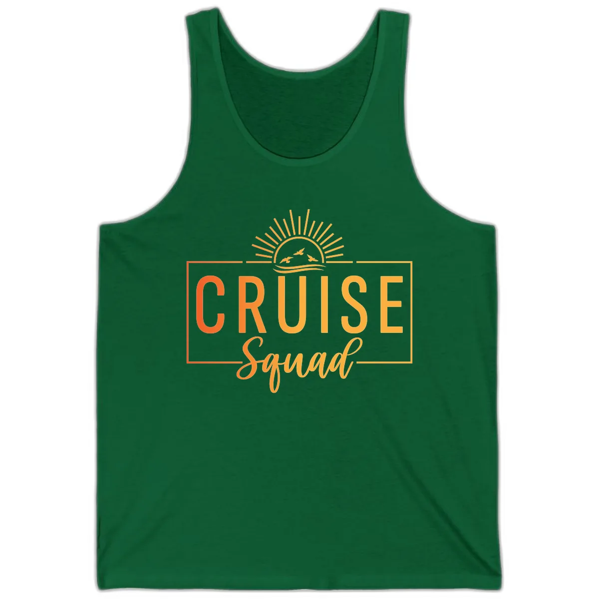 Cruise Squad Sunrise Tank in Kelly