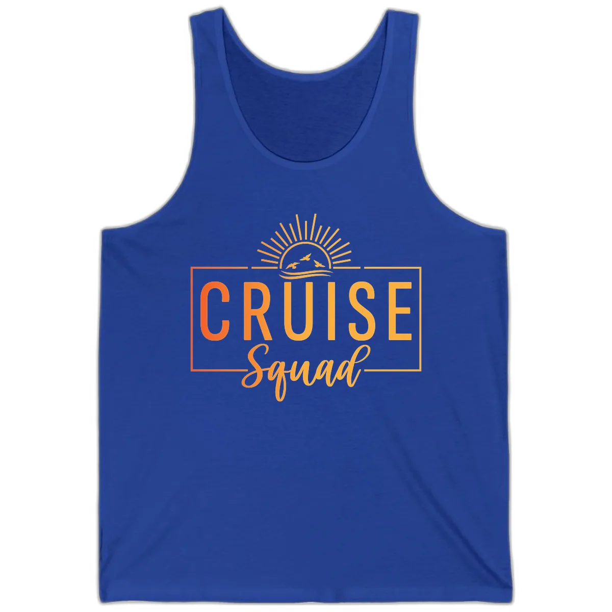 Cruise Squad Sunrise Tank in True Royal