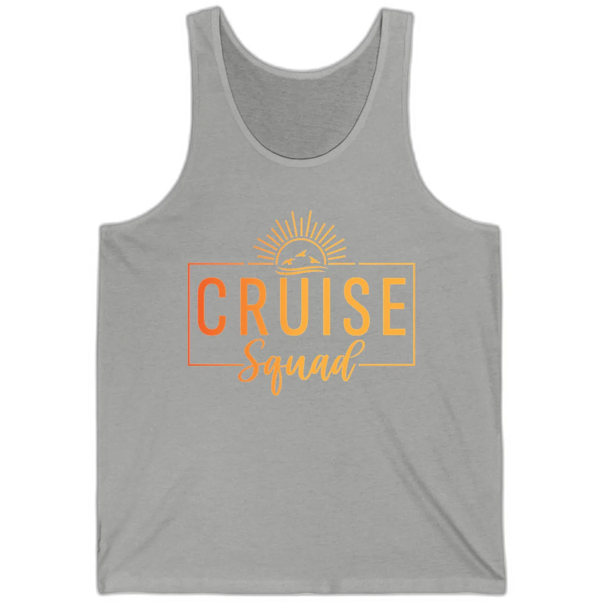 Cruise Squad Sunrise Tank in Athletic Heather
