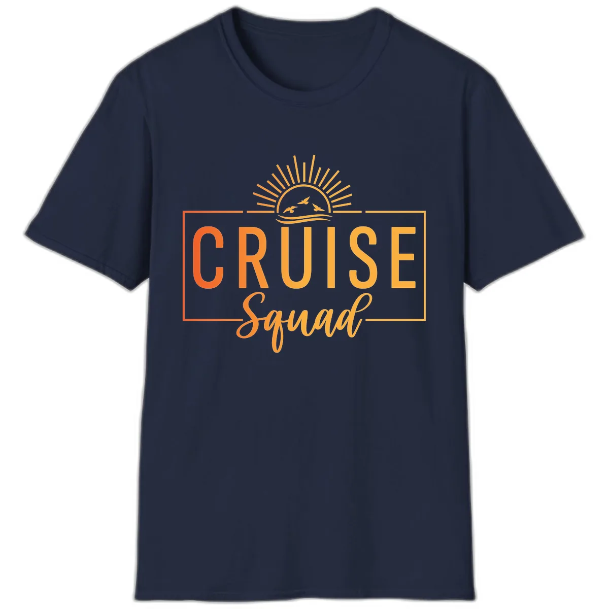 Cruise Squad Sunrise T-Shirt in Navy